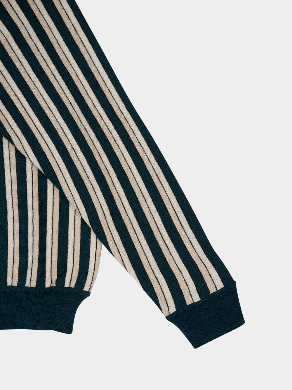 Shop Bode Striped Polo Shirt In Multicolor