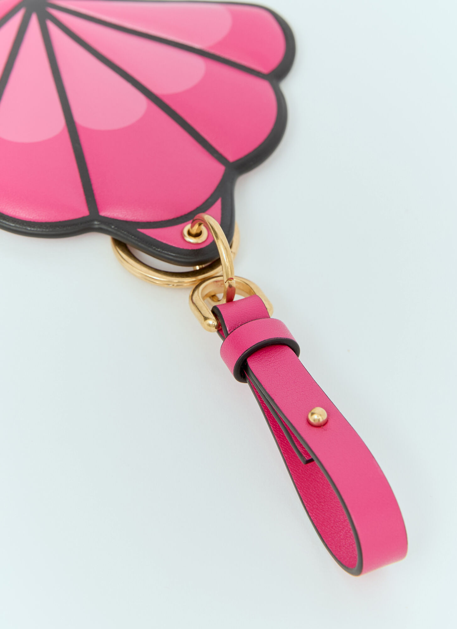 Moncler Fan Shell Key Ring In Pink