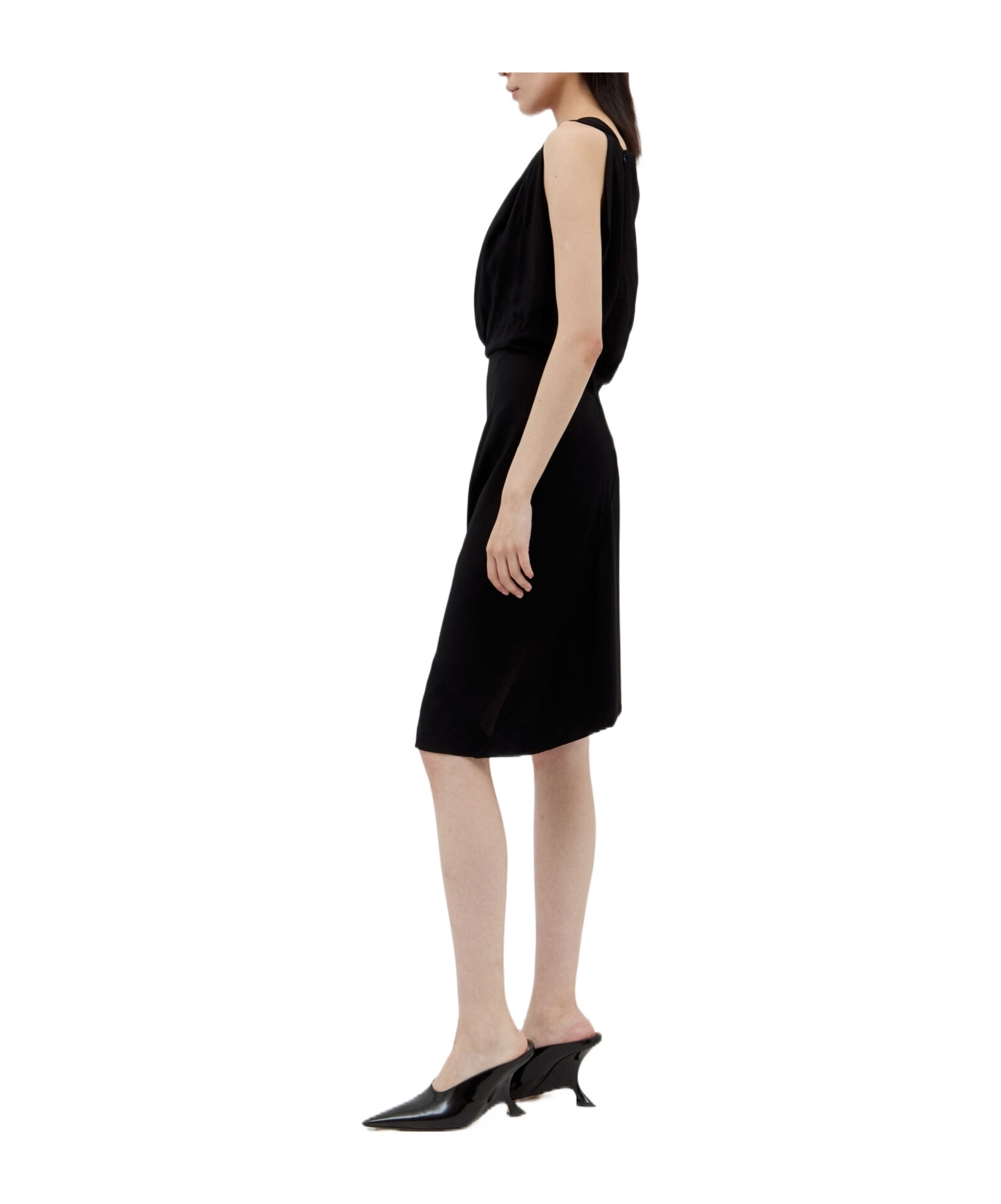 Shop Vivienne Westwood Fond Midi Dress In Black