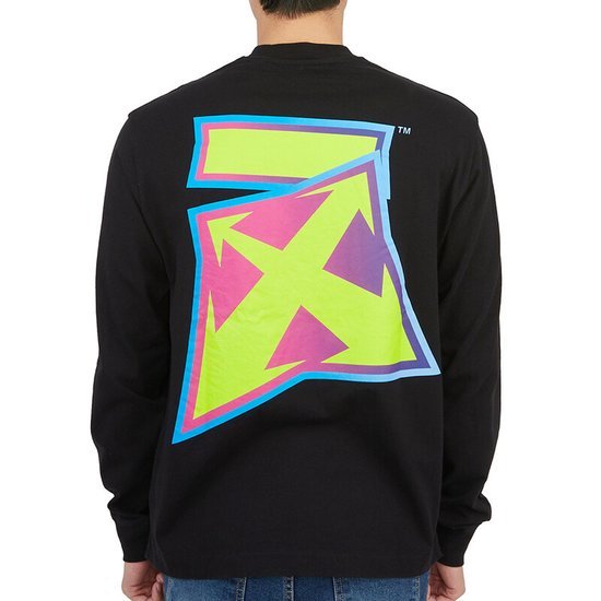 Off-white Arrows Print Crew Neck Sweatshirt In Black