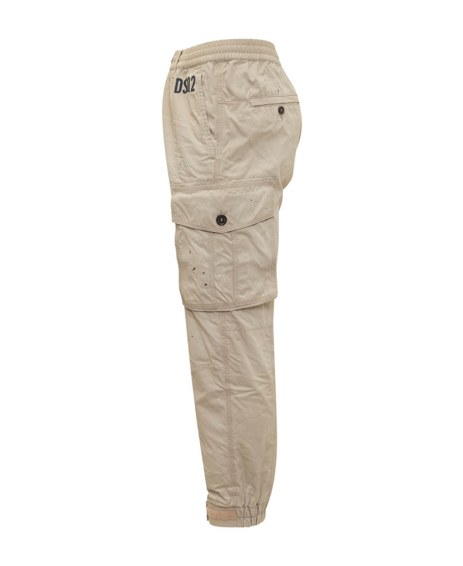Dsquared2 Elasticated Waistband Trousers In Nude