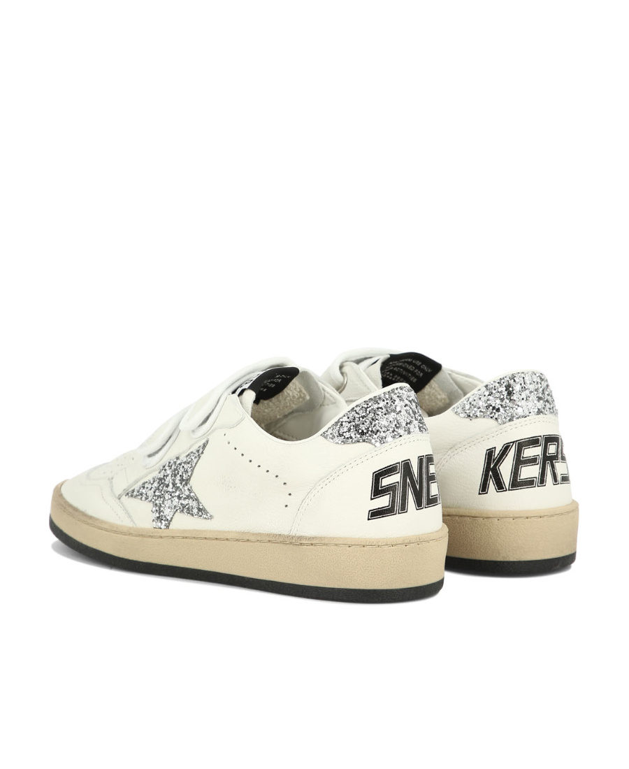 Golden Goose Old School Touch-strap Sneakers In White
