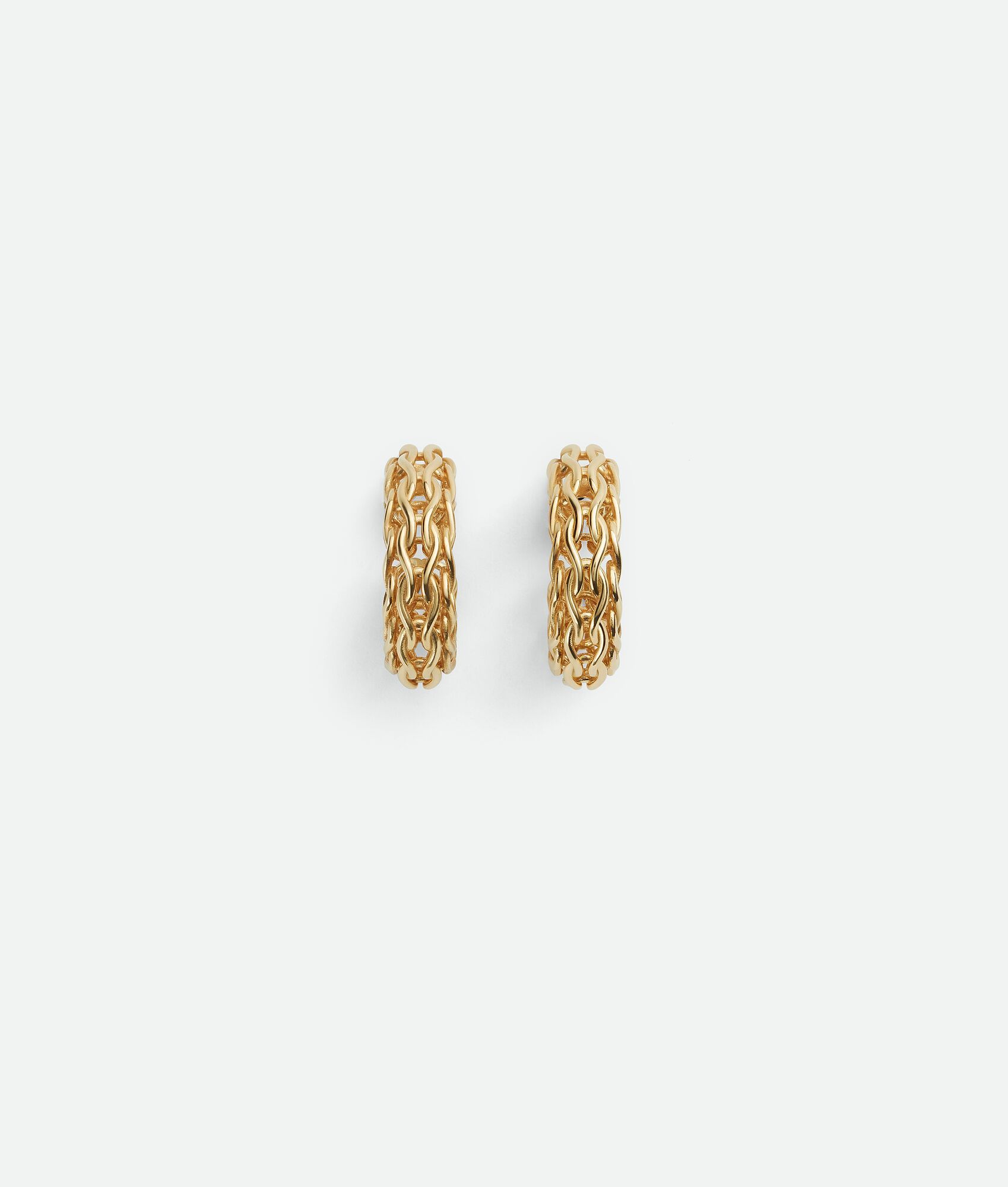 Bottega Veneta Crochet Earrings In Yellow