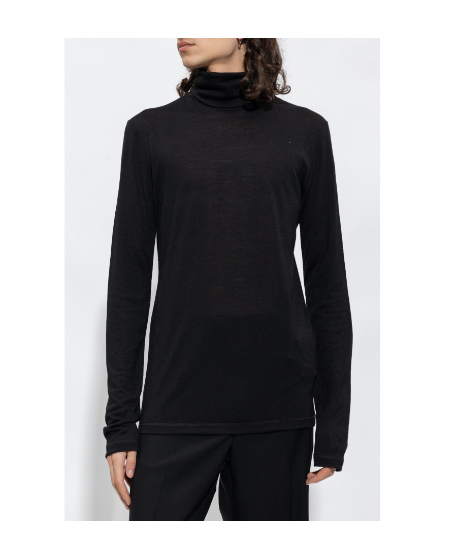 JIL SANDER JIL SANDER LONG-SLEEVED LOGO-PRINTED JUMPER