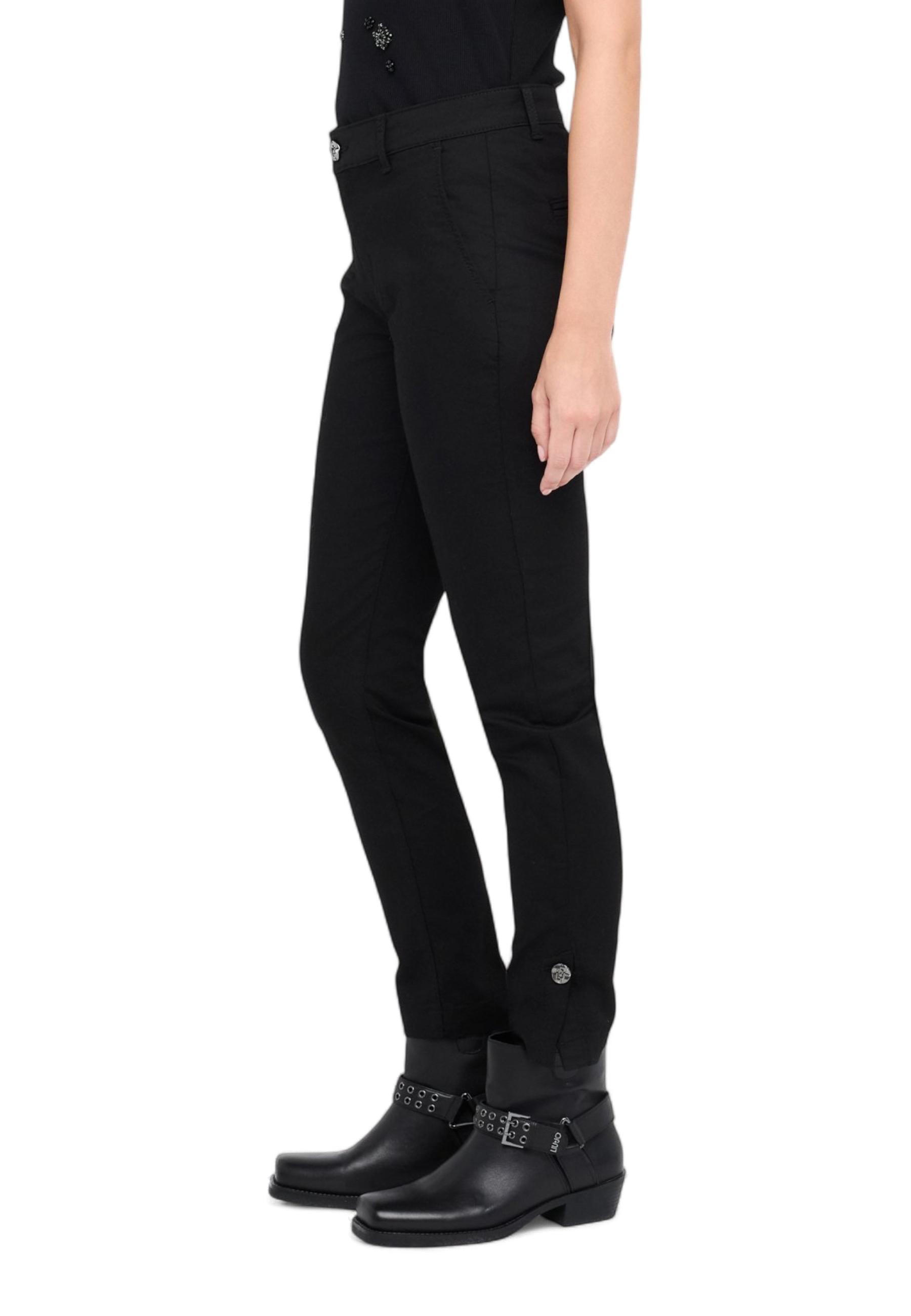 Liu •jo Belt Loop Casual Pants In Black
