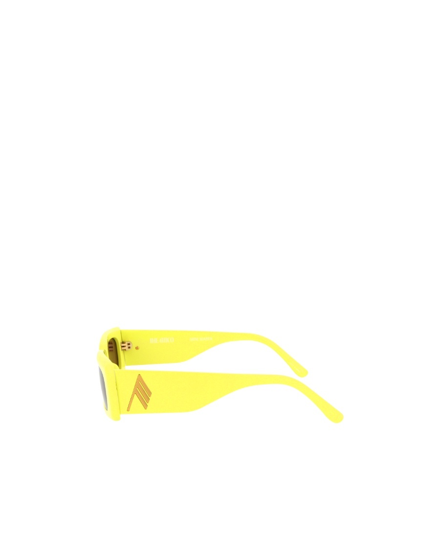 Attico Logo Sunglasses In Yellow