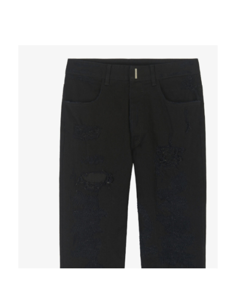 Givenchy Slim-fit Destroyed Jeans In Black