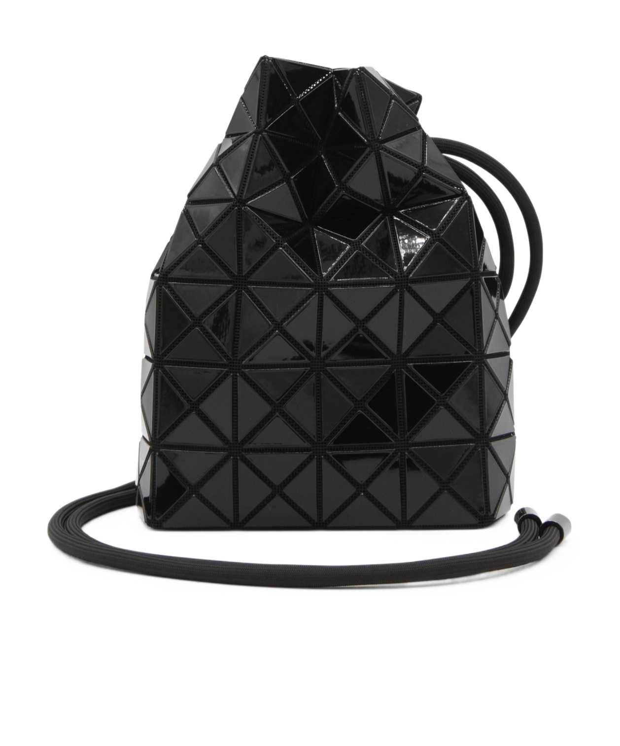 Bao Bao Issey Miyake Geometric Pattern Bucket Bag In Black