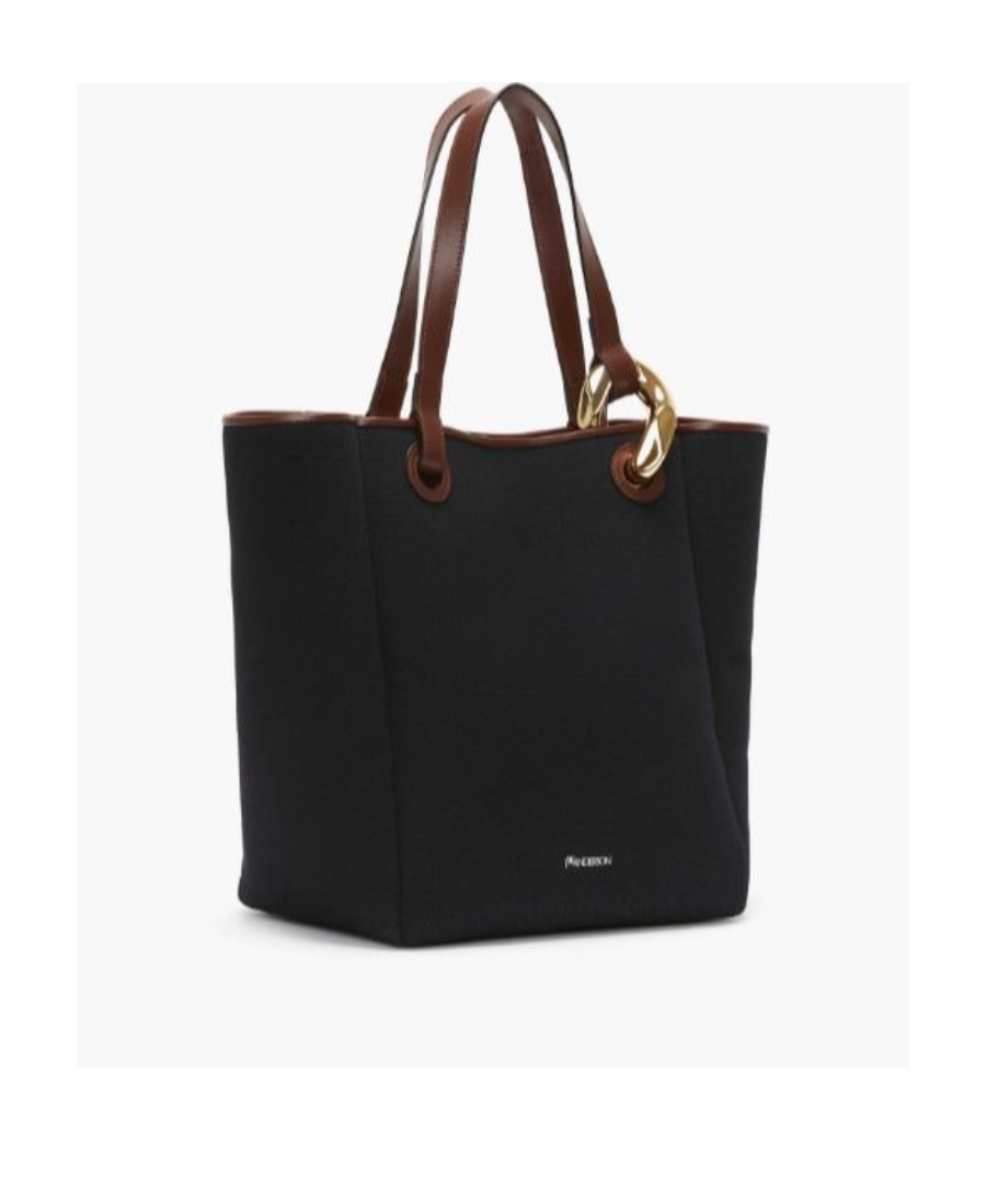 Jw Anderson Jwa Corner Canvas Tote Bag In Black