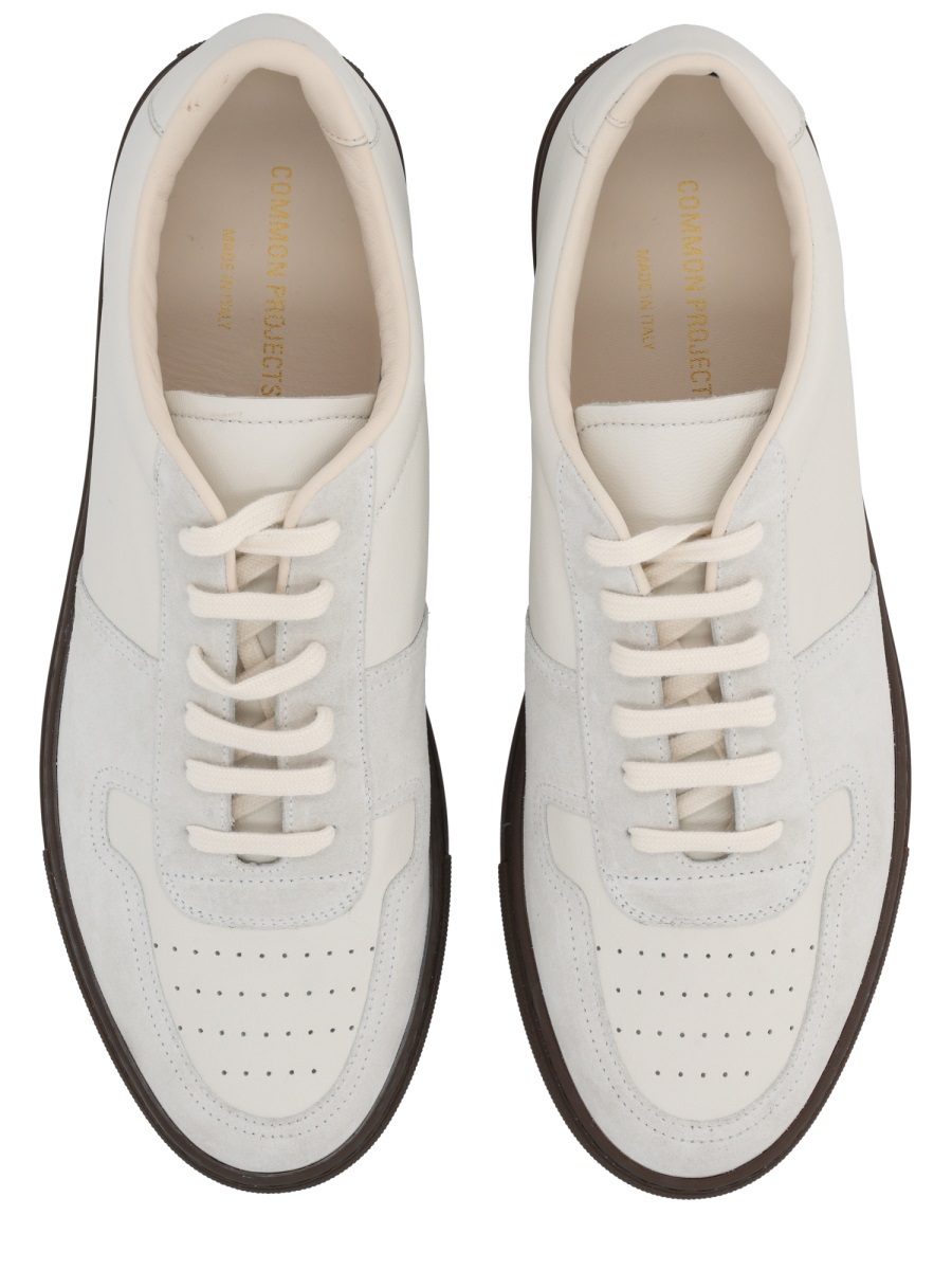 Common Projects Minimalist Low-top Sneakers With Contrasting Sole In Animal Print