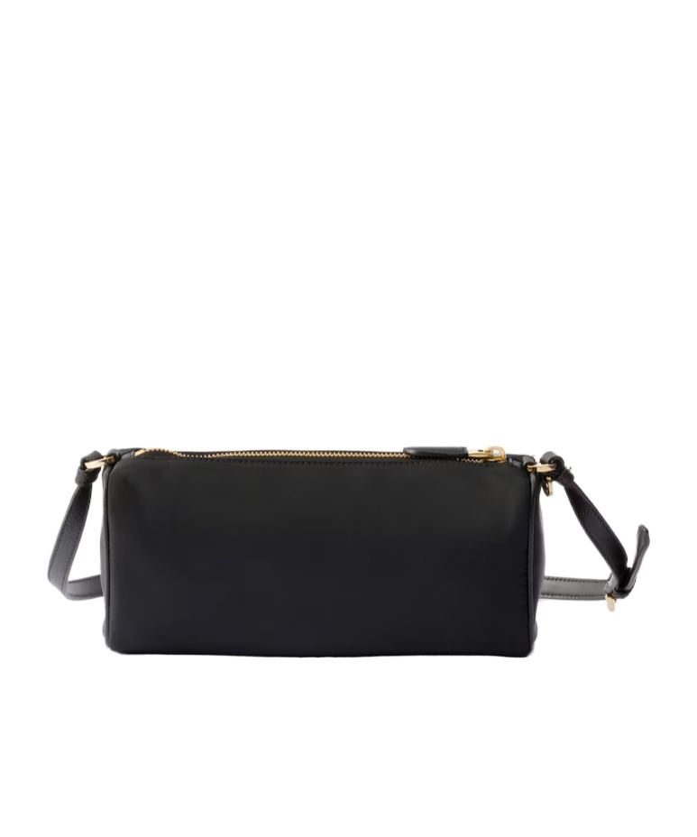 Prada Bowling Shouder Bag In Black