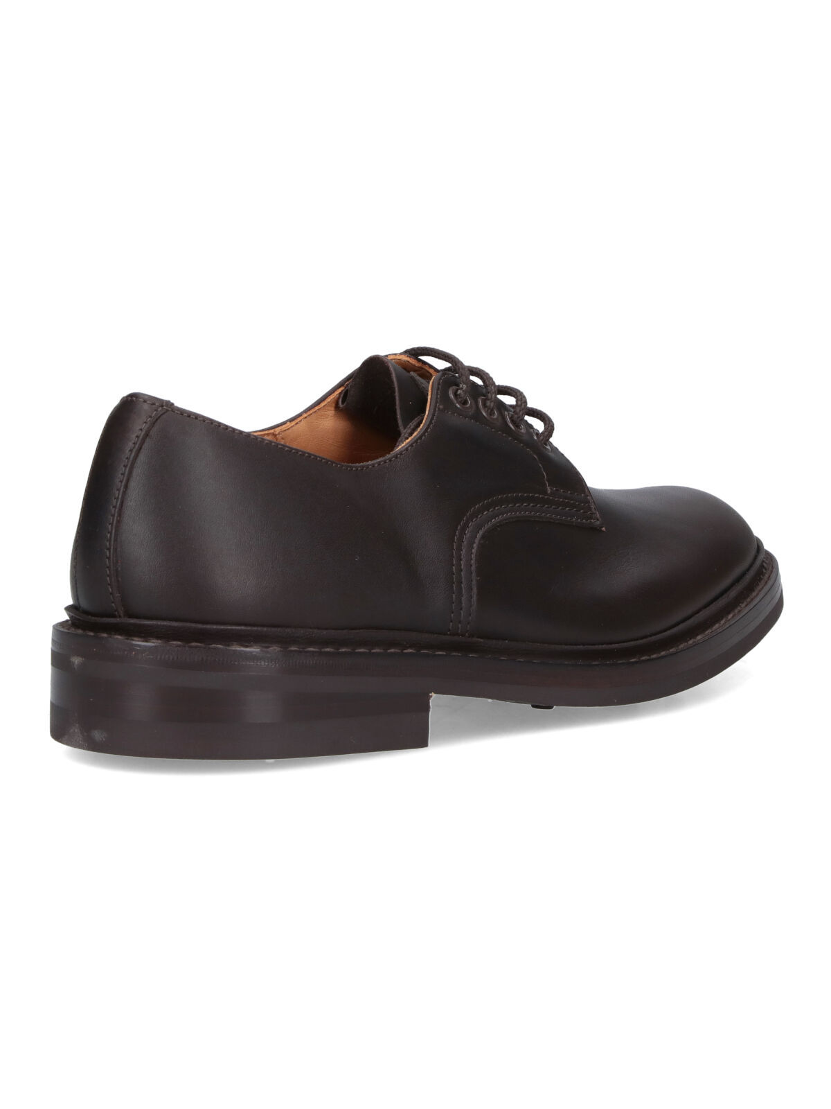Tricker's Round Toe Brogues Featuring Stitched Detailing In Black