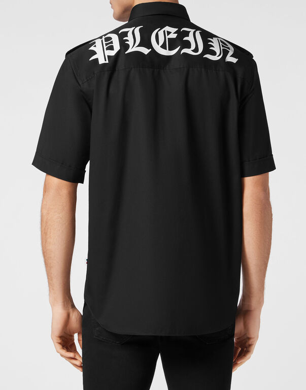 Philipp Plein A Short Sleeved Shirt In Black