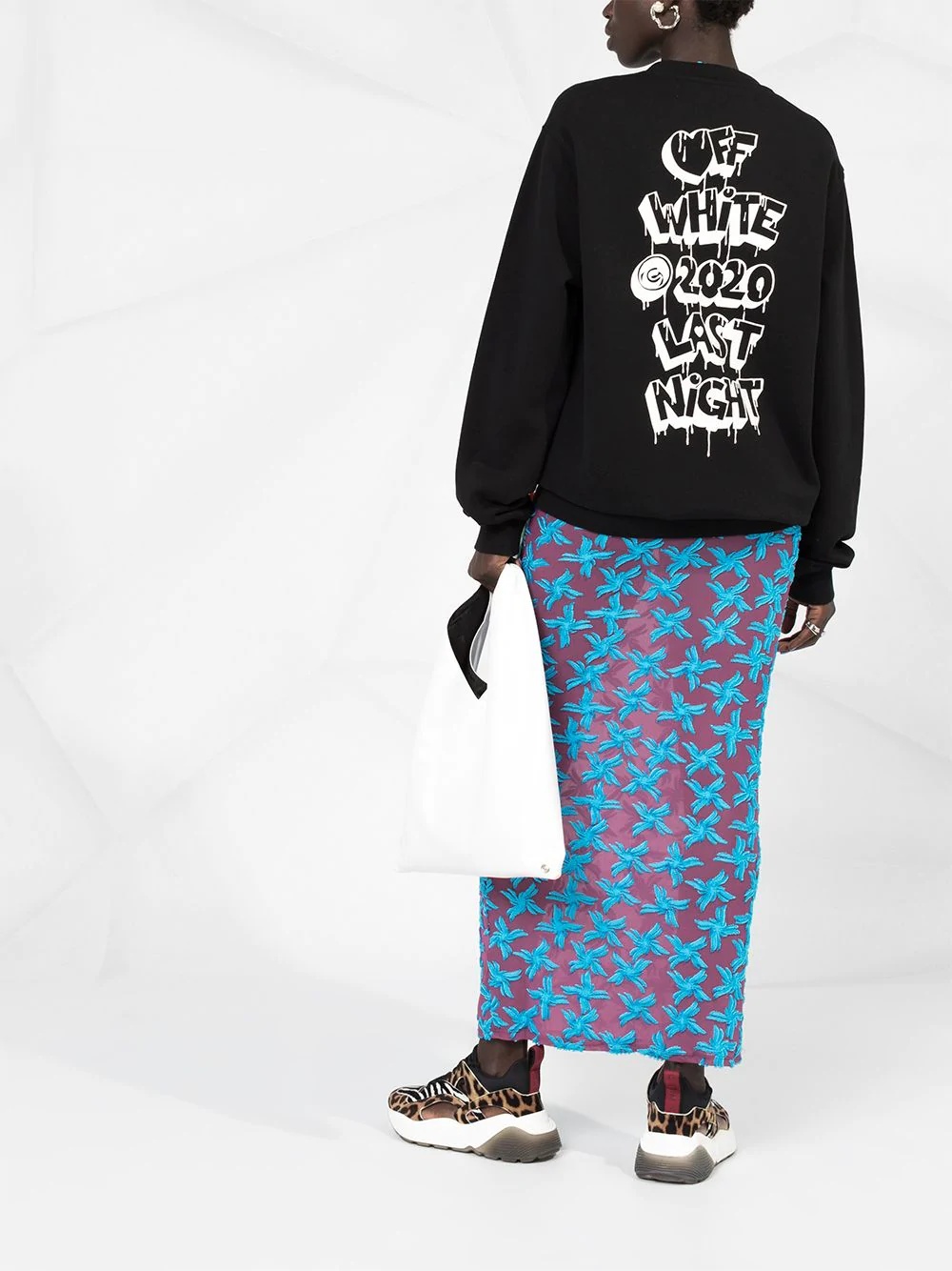 Off-white Graffiti Logo Sweatshirt In Black