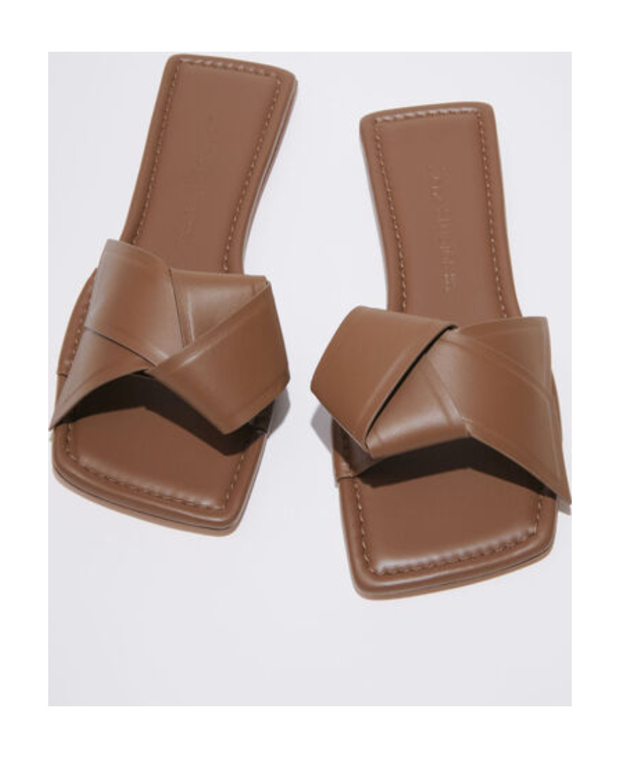 Acne Studios 'musubi' Slides In Brown