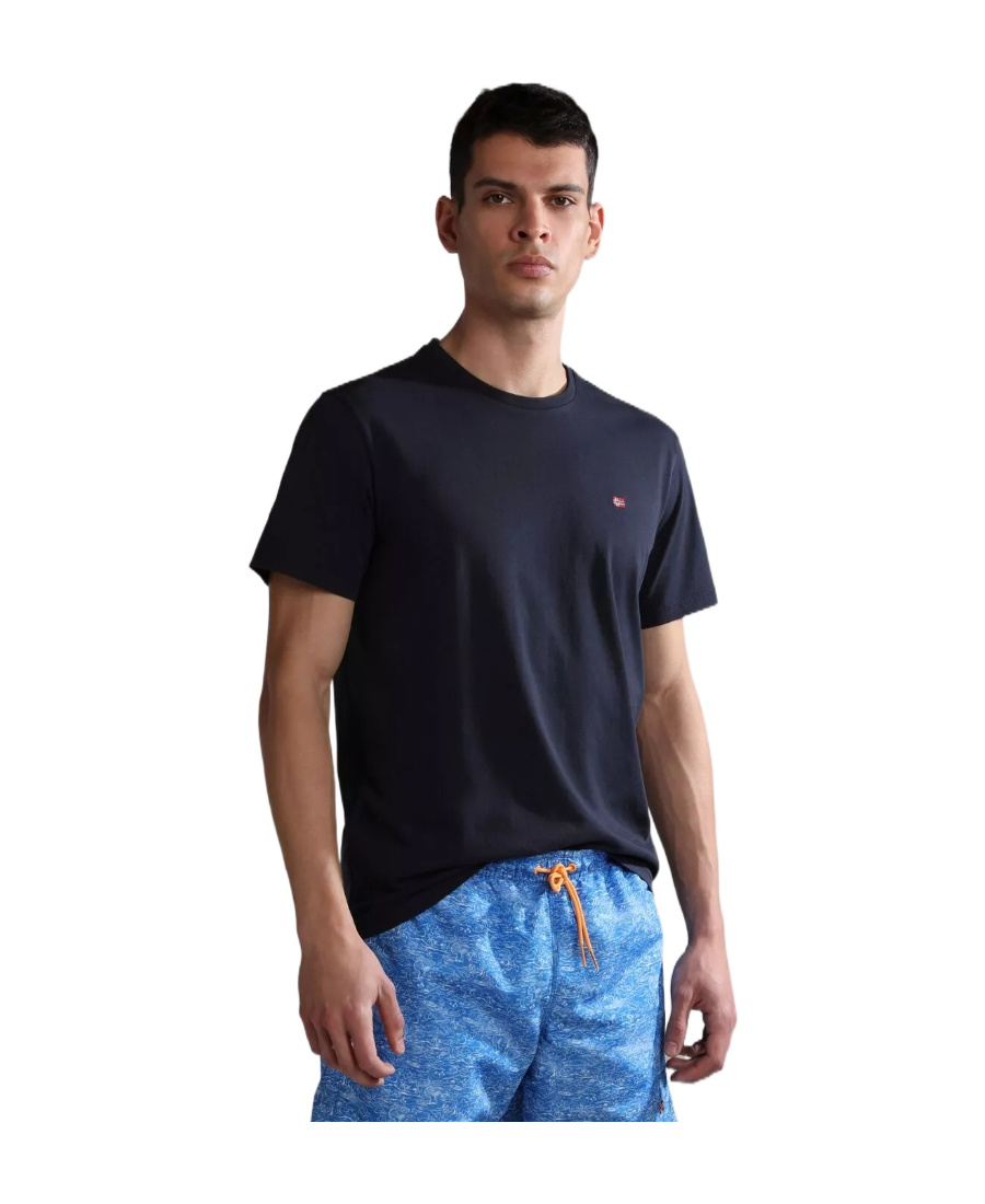 Napapijri Salis Ss Sum Stormy Weat G1y In Black