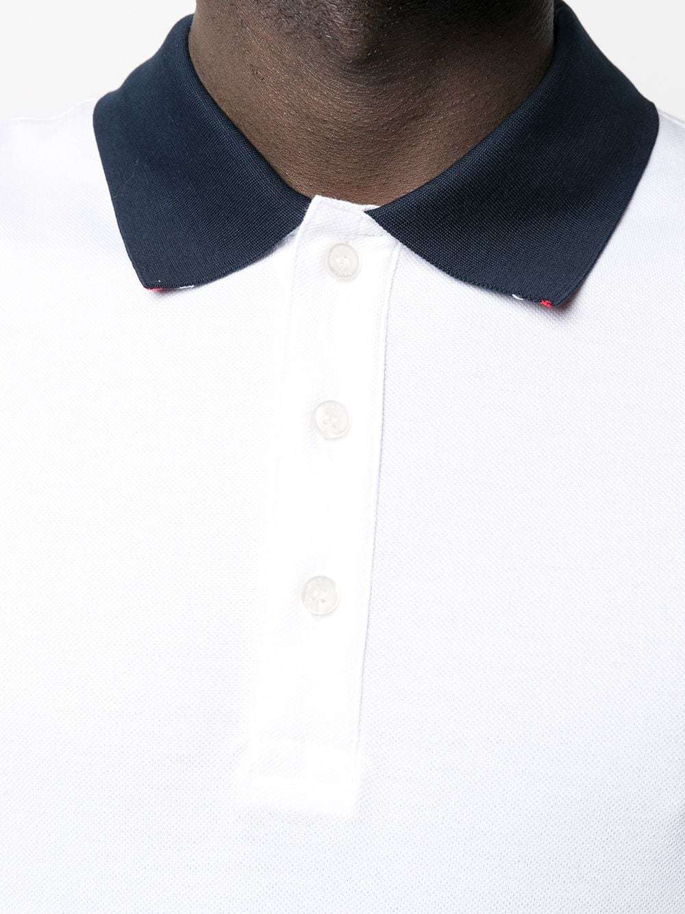 Paul & Shark Logo Patch Polo Shirt In White