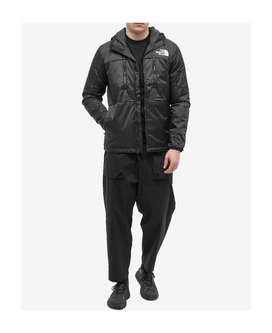 The North Face Logo Hooded Jacket In Black
