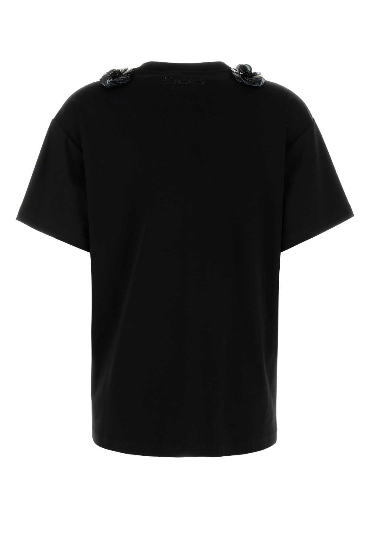 Max Mara Short-sleeved T-shirt In Black