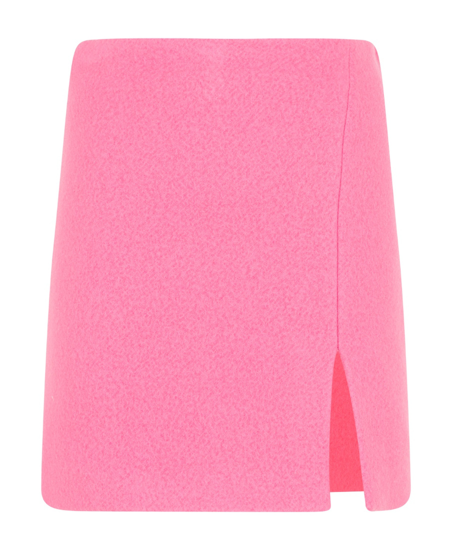 Msgm Wool Blend Mini Skirt In Pink