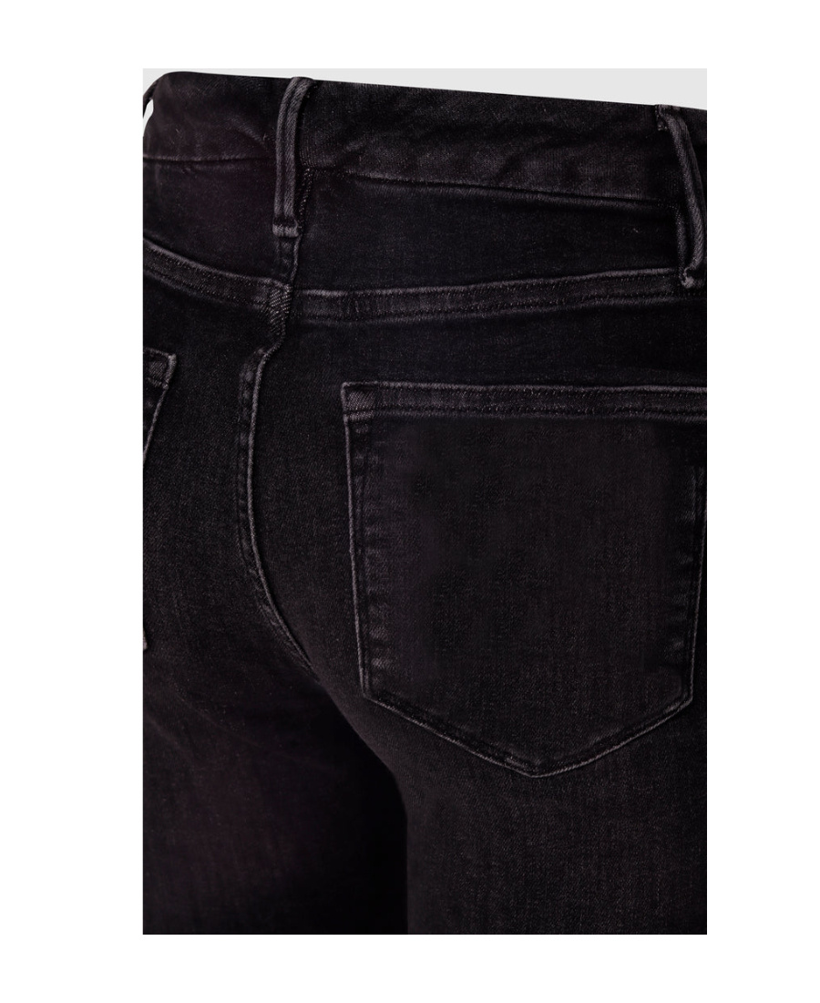 Frame Cropped Flared Jeans In White