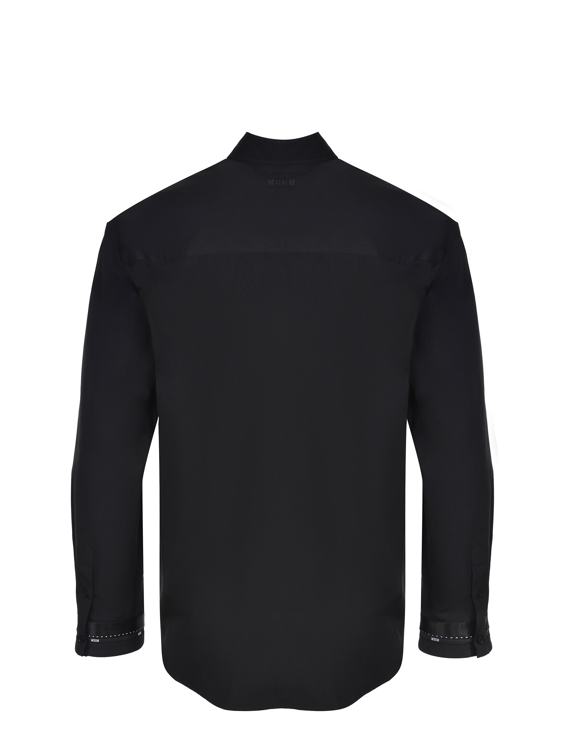 Msgm Long Sleeve Shirt In Black