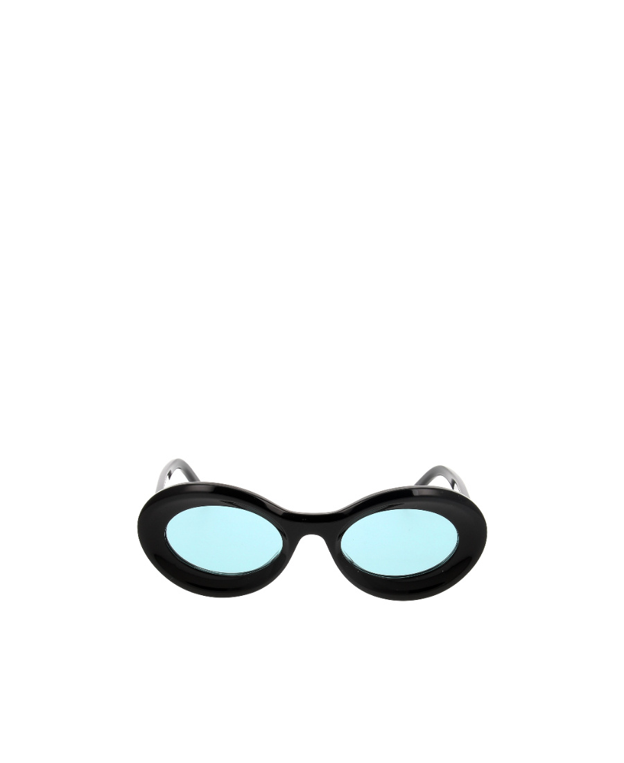 Loewe Loop Oversized Round-frame Acetate Sunglasses In Black