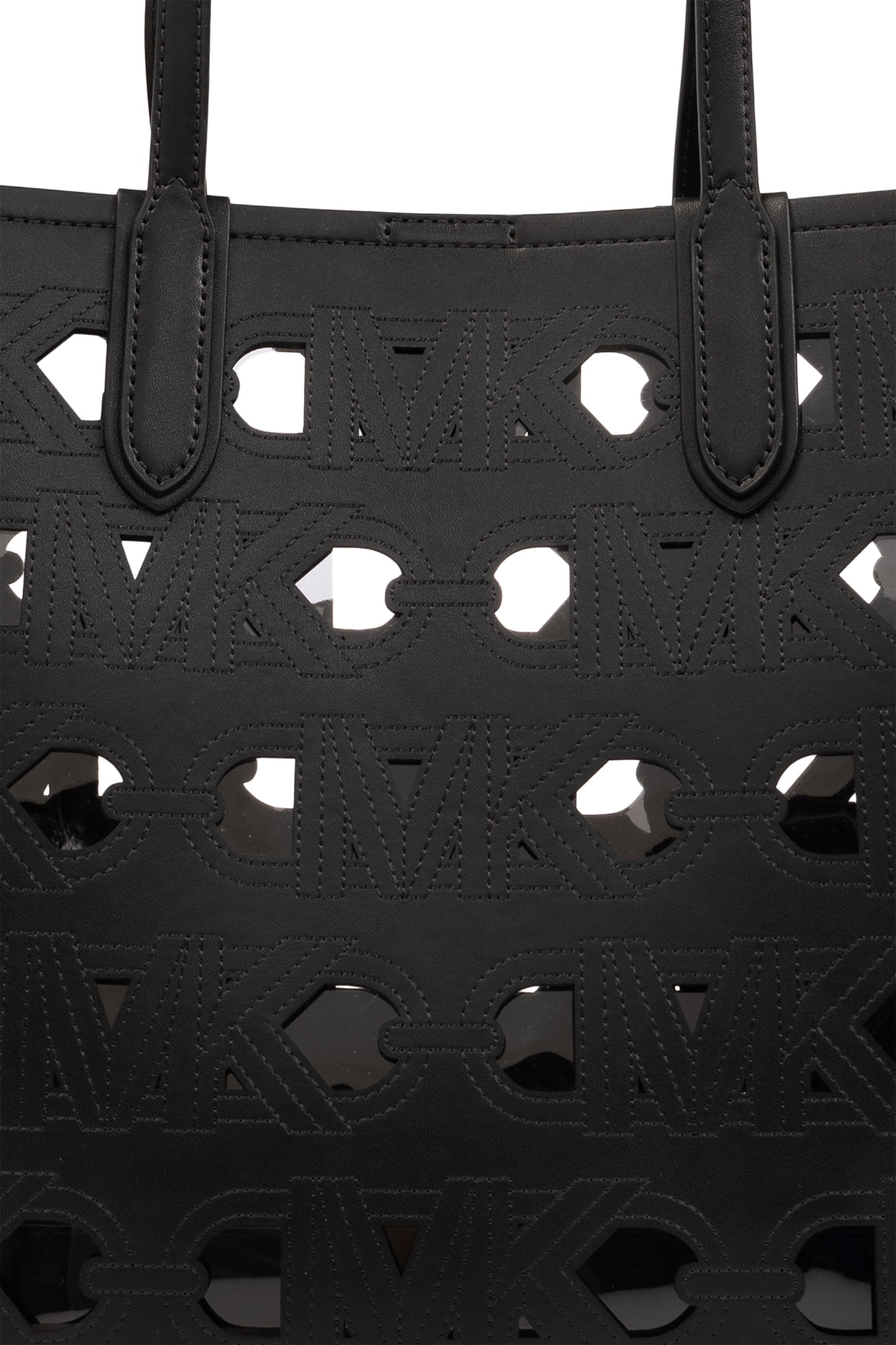 Michael Michael Kors Large Eliza Leather Tote Bag In Black