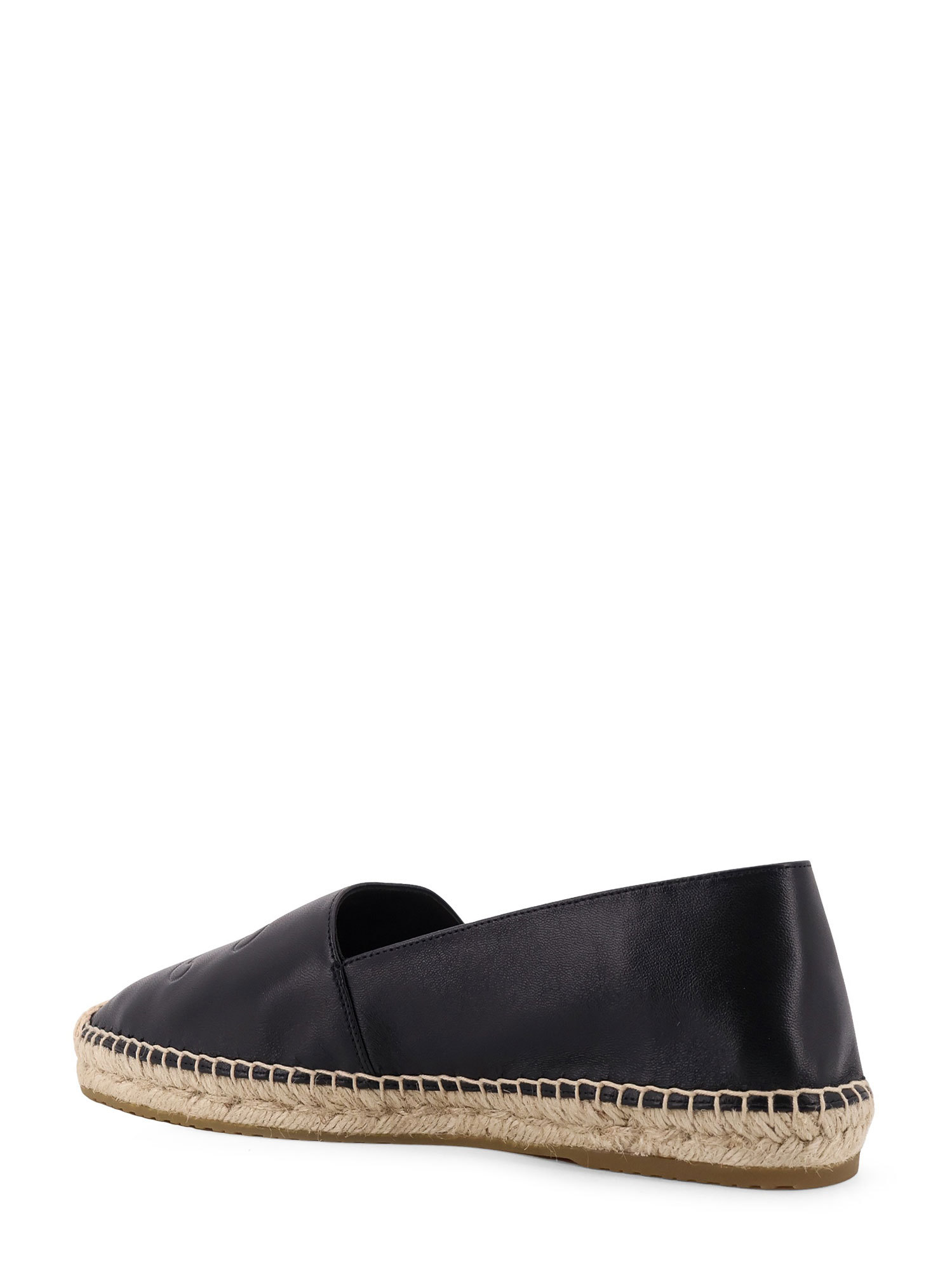 Celine Dettaglio Triomphe Round Toe Loafers In Black