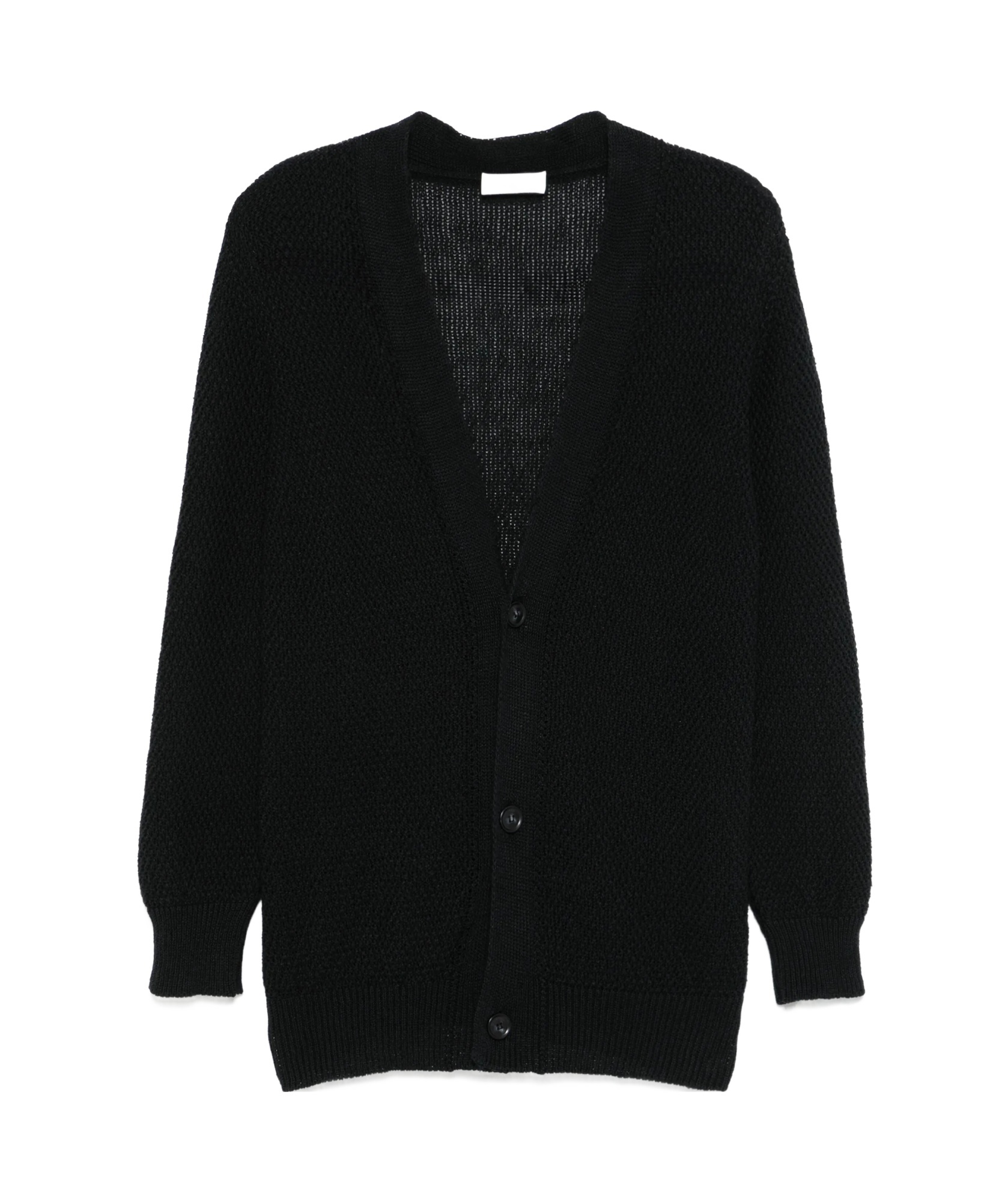 A Paper Kid Jewel Botton Cardigan Clothing In Black