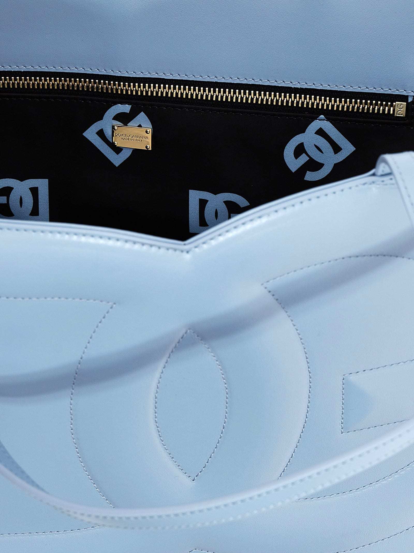 Dolce & Gabbana Medium Dg Logo Tote Bag In Blue