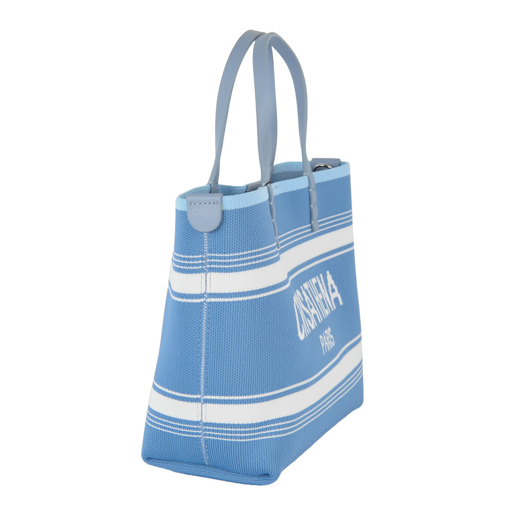 Crisathena Small Handle Shoulder Bag In Blue