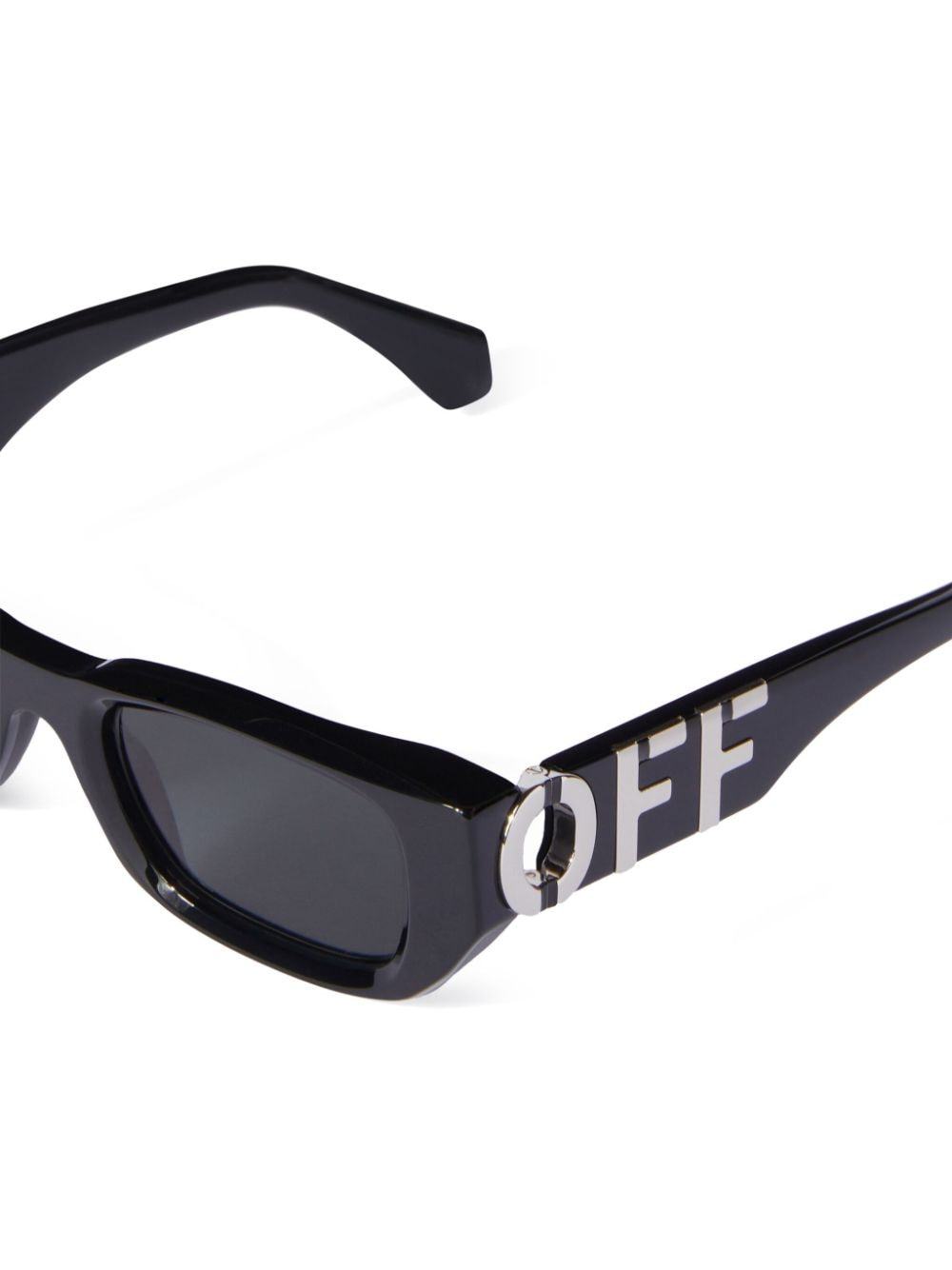 Off-white Fillmore Rectangular Frame Sunglasses In Black