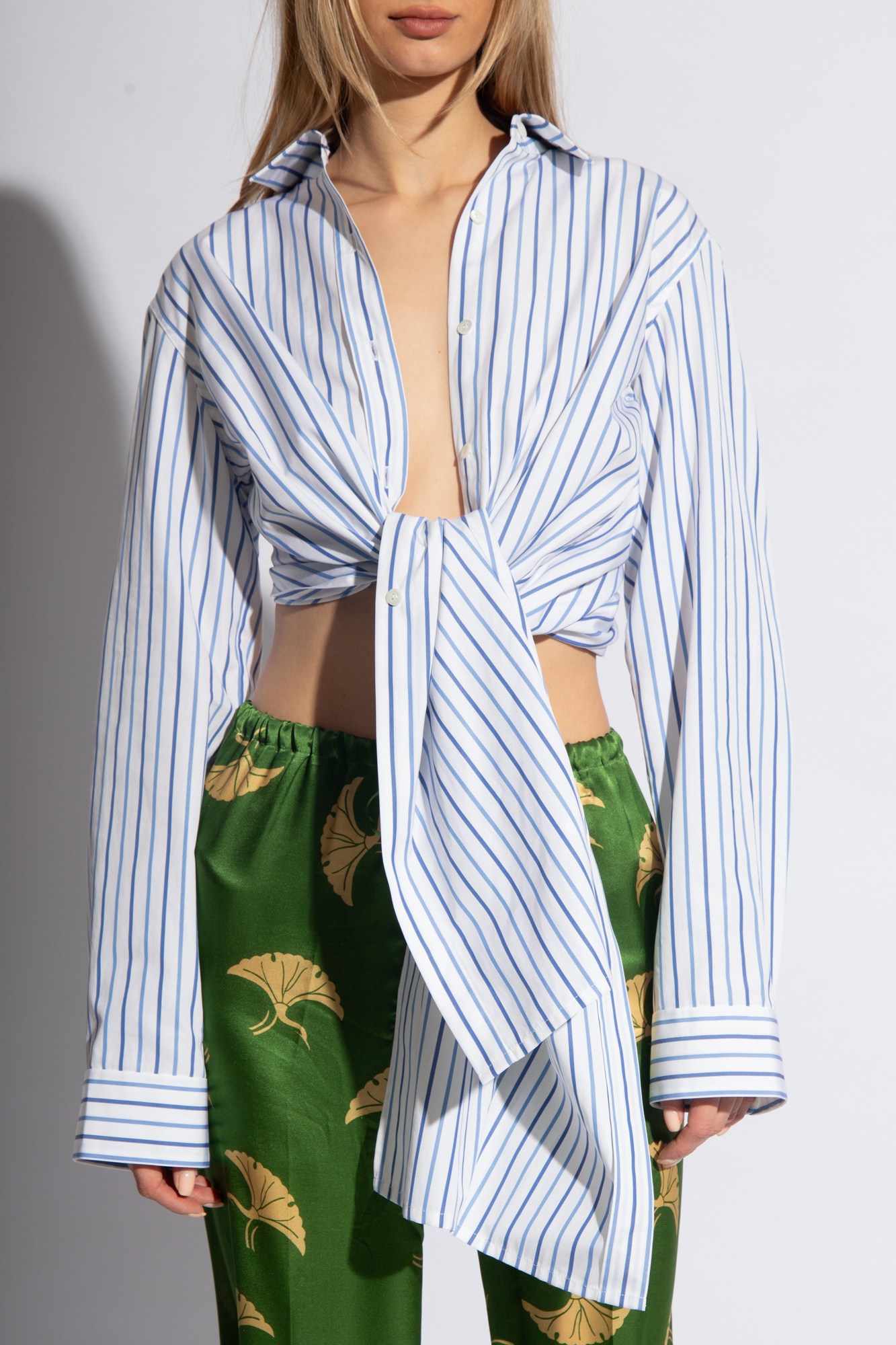 Dries Van Noten Lapel Long-sleeved Shirt In White