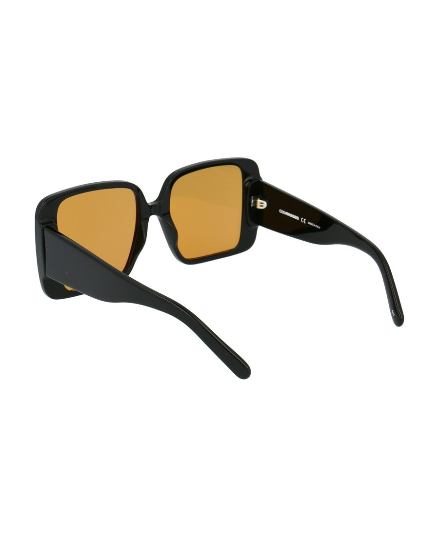 Courrèges Oversized Square Sunglasses In Yellow
