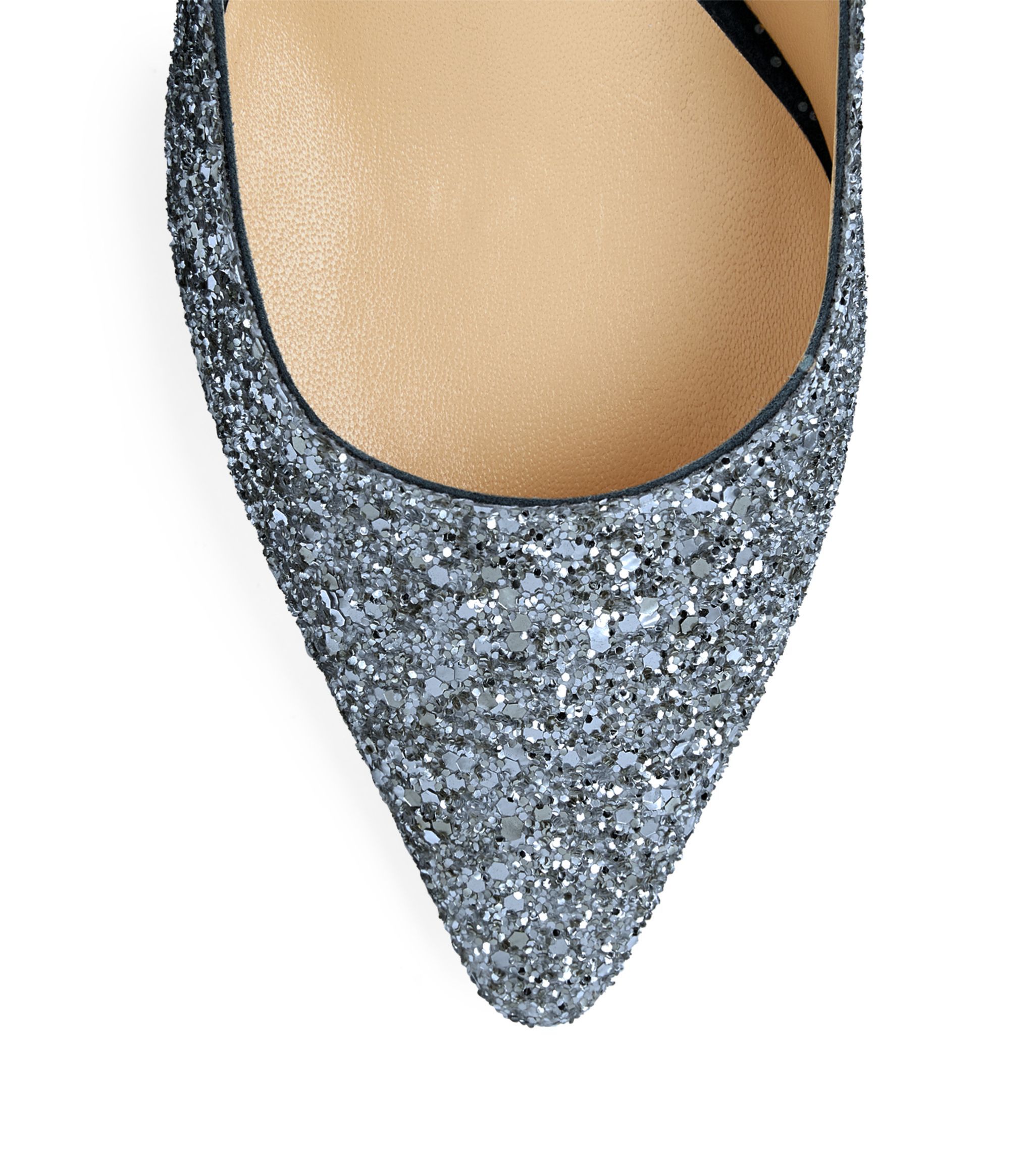 Jimmy Choo Romy 60 Sequined High Heels In Gray