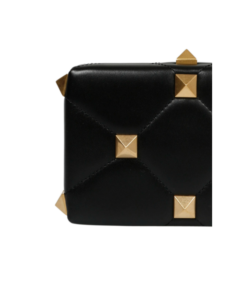 Valentino Roman Stud Crossbody Bag In Black