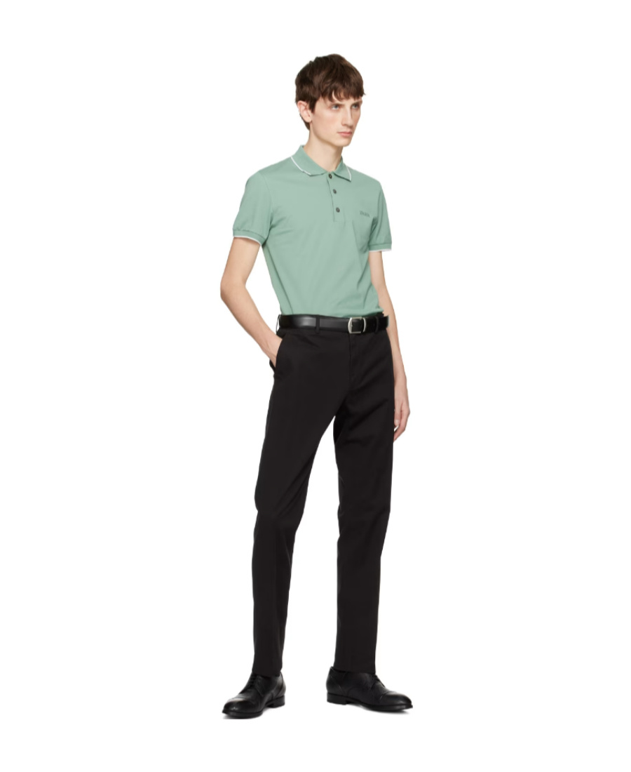 ZEGNA LOGO-EMBROIDERED POLO SHIRT