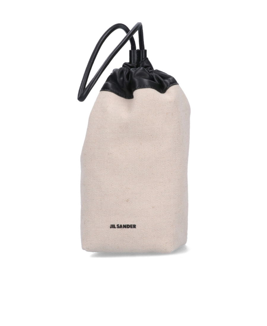 Jil Sander Logo-print Mini Bag In White