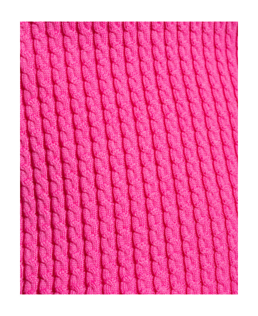Balenciaga Crewneck Long-sleeved Knitted Sweater In Pink