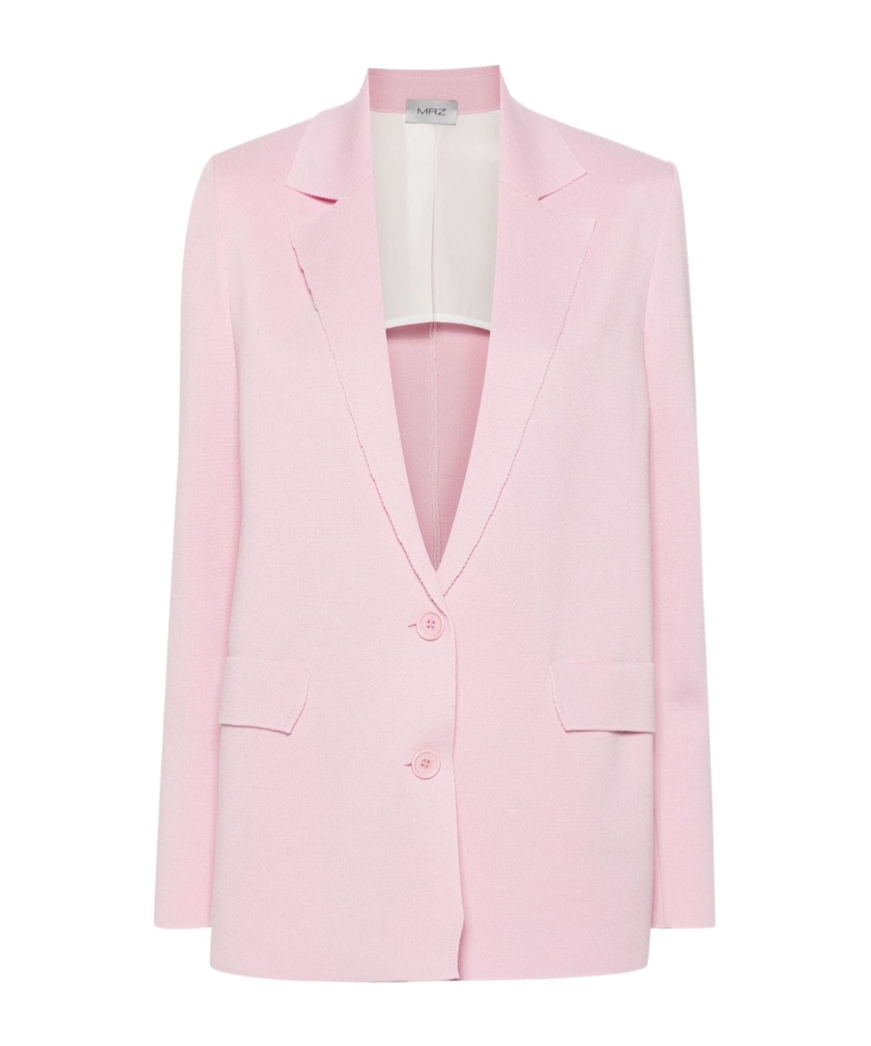 Mrz Long-sleeved Suit Coat In Pink