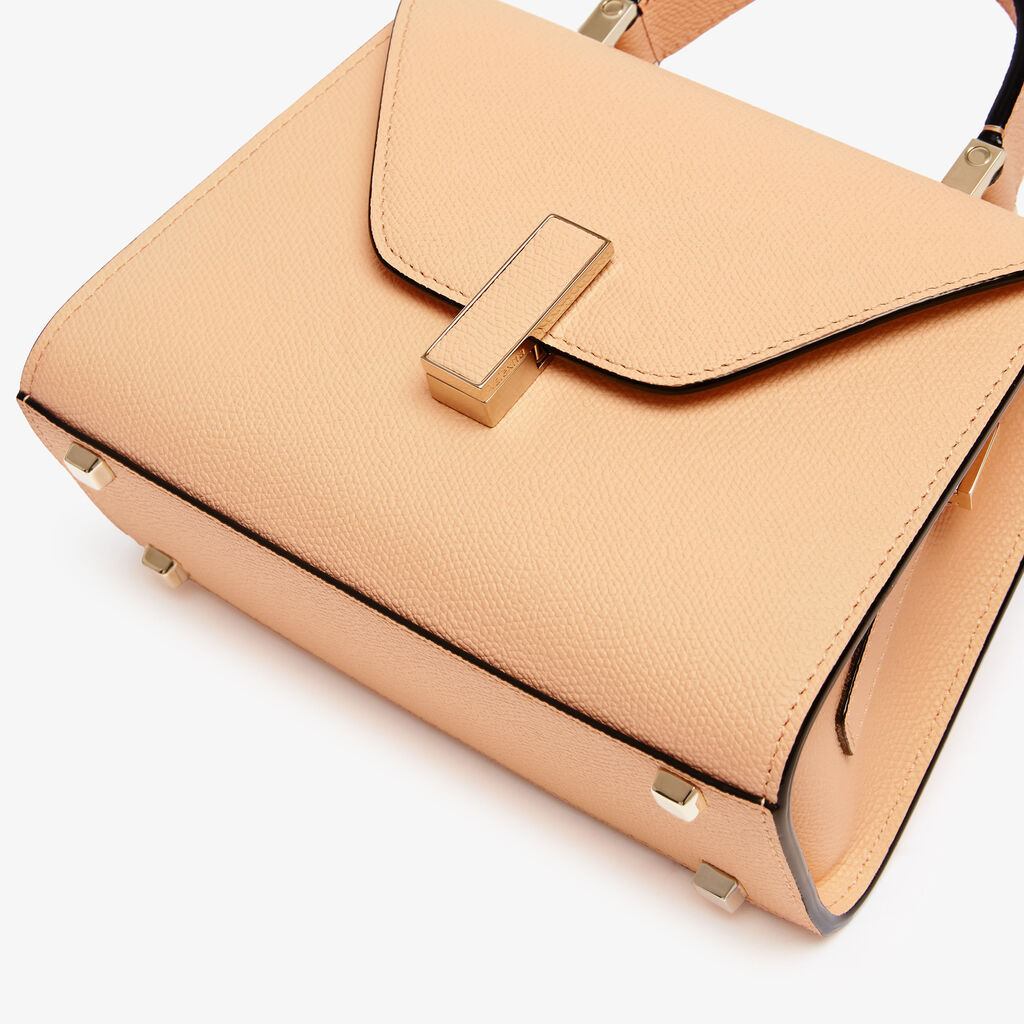Shop Valextra Iside Crossbody Micro Bag In Nude