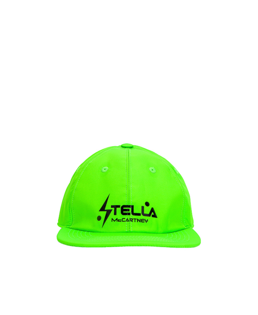 Stella Mccartney Logo-print Cap In Green