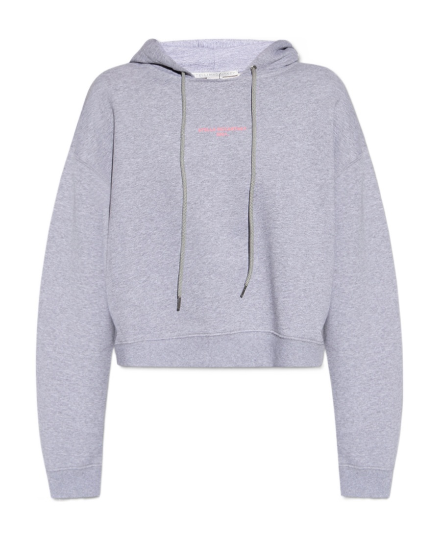Stella Mccartney Sweatshirt With Logo Embroidery In Gray