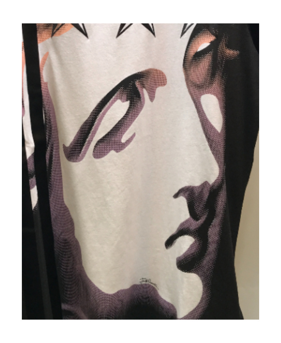 Just Cavalli Star Printed Round-necked T-shirt In Black