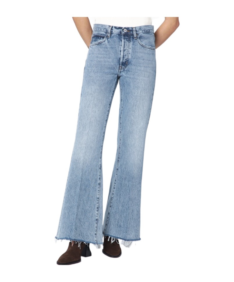FRAME WIDE-LEG THE LAX JEANS WITH WASHED EFFECT