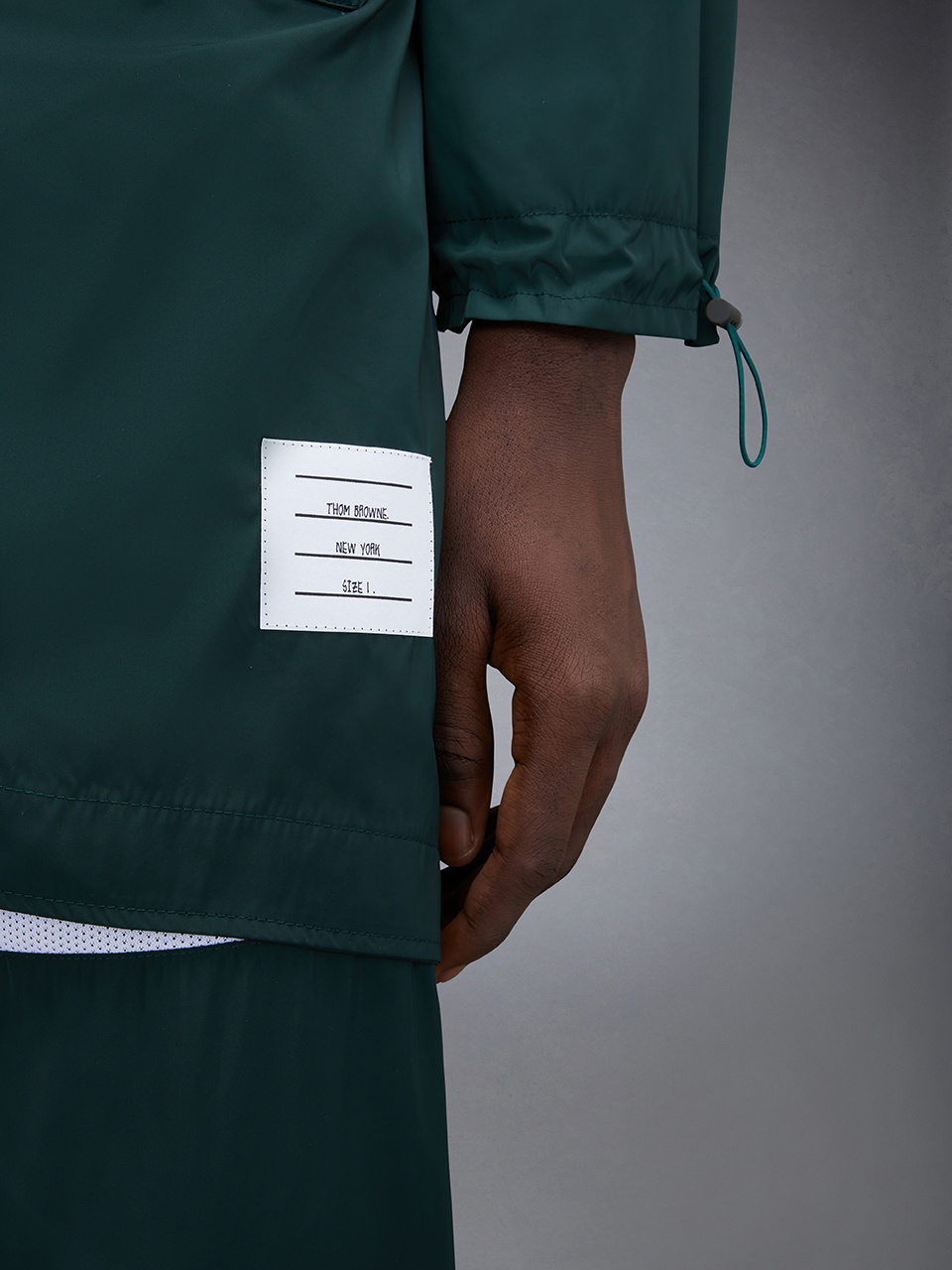 Shop Thom Browne Raglan-sleeve Parka Coat In Green