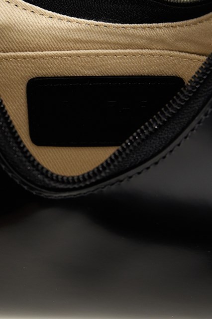 By Far Baby Amber Zippered Underarm Bag In Black