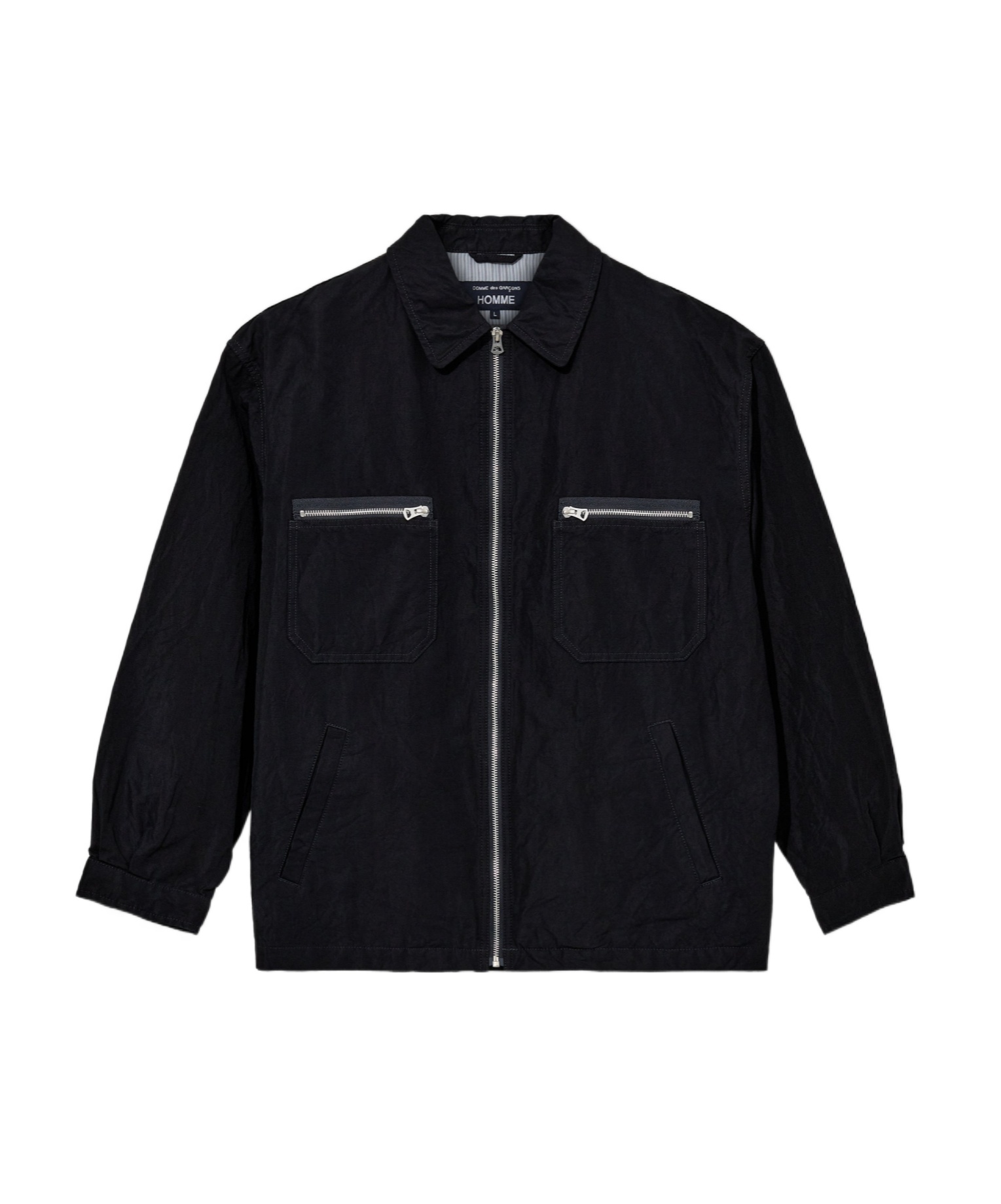 Comme Des Garçons Long-sleeved Casual Jacket In Black