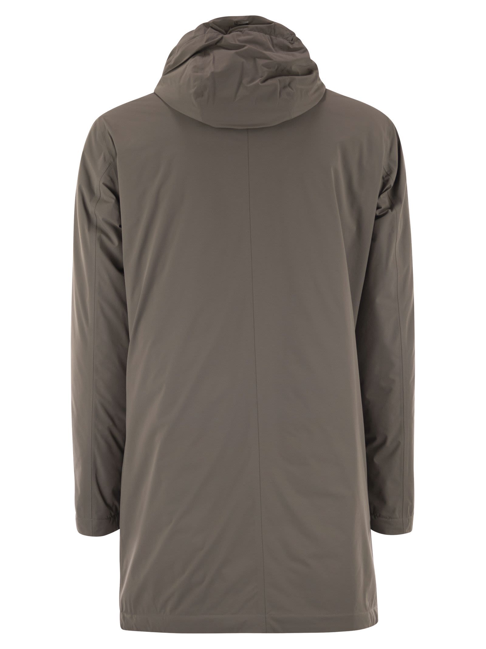 Herno Men Long Nylon Jacket In Multi